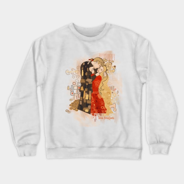 The Invention of the Kiss Crewneck Sweatshirt by LaceySimpson